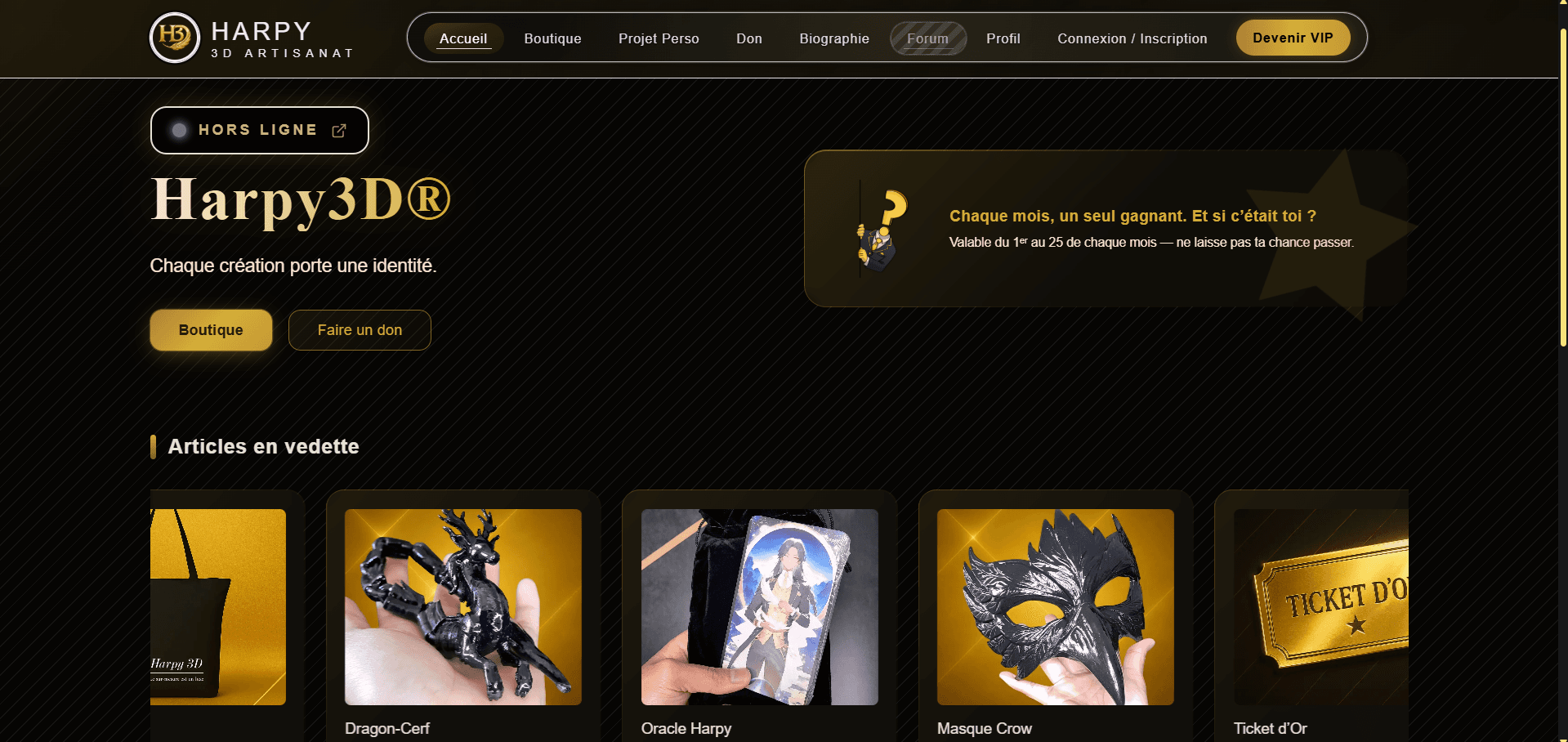 Aperçu du projet Harpy3D